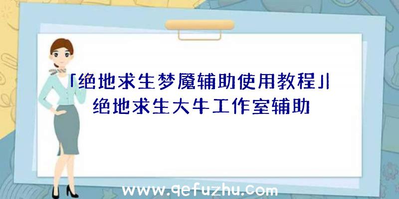 「绝地求生梦魇辅助使用教程」|绝地求生大牛工作室辅助